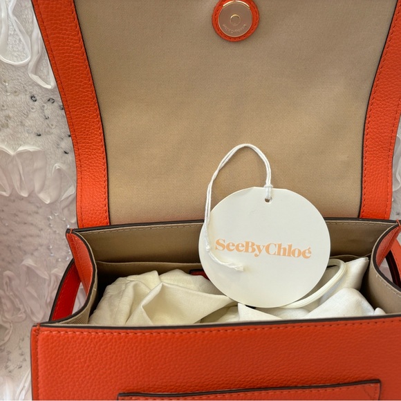 NWT SEE BY CHLOE Joan Hobo bag in Gypsy Orange - Picture 6 of 10